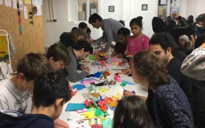 Aurore et Unibail – Des origami pour embellir le cadre de vie